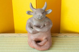 干支置物ーがまん牛
